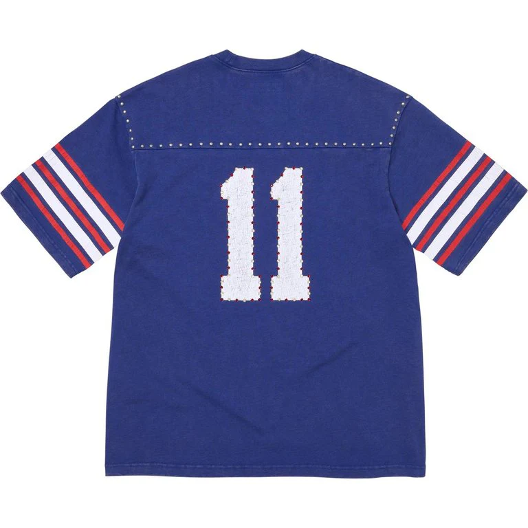 Supreme Studded S/S Football Top Royal - Image 2