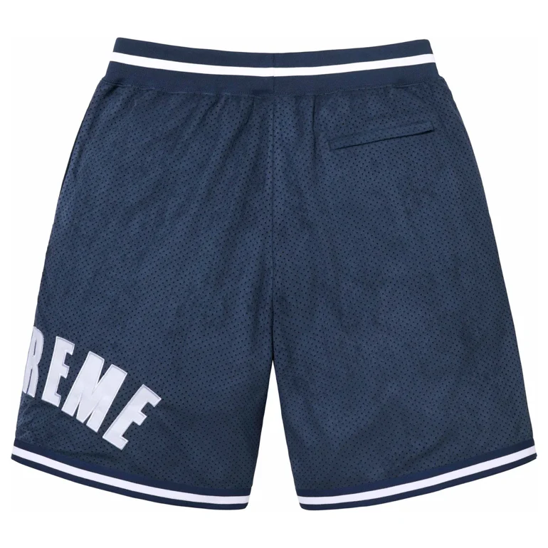 SUPREME ULTRASUEDE MESH SHORT NAVY - Image 2