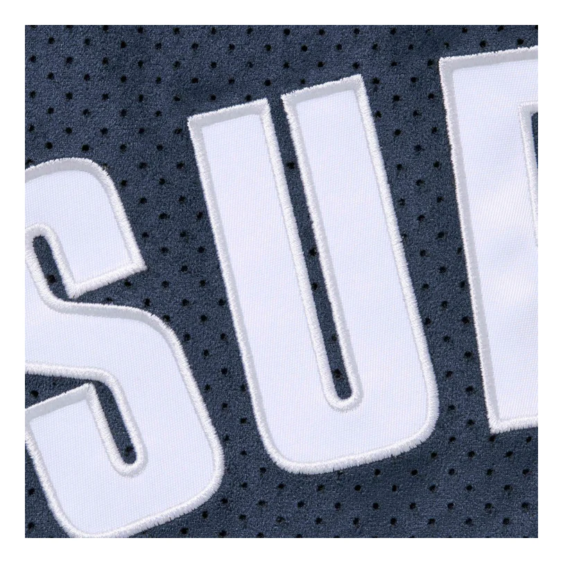 SUPREME ULTRASUEDE MESH SHORT NAVY - Image 3