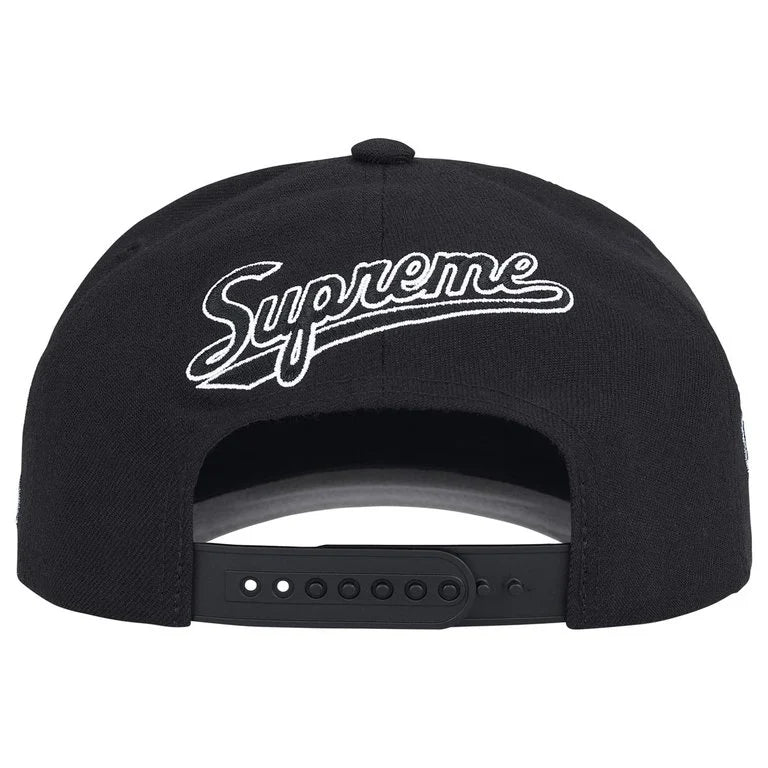 Supreme World Famous S Logo 6-Panel Hat Black - Image 3