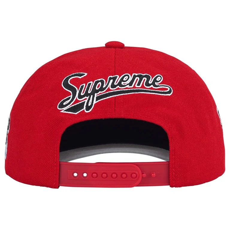 Supreme World Famous S Logo 6-Panel Hat Red - Image 3