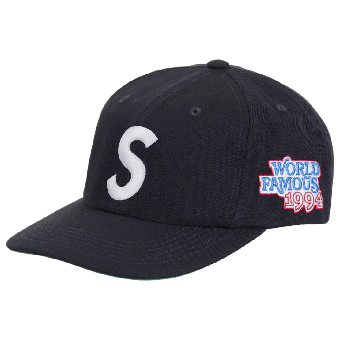 Supreme World Famous S Logo 6-Panel Navy