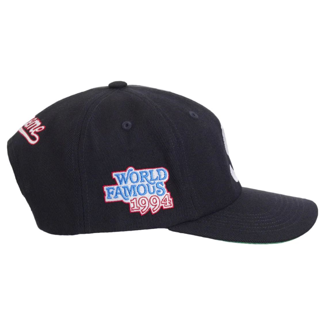 Supreme World Famous S Logo 6-Panel Navy - Image 2