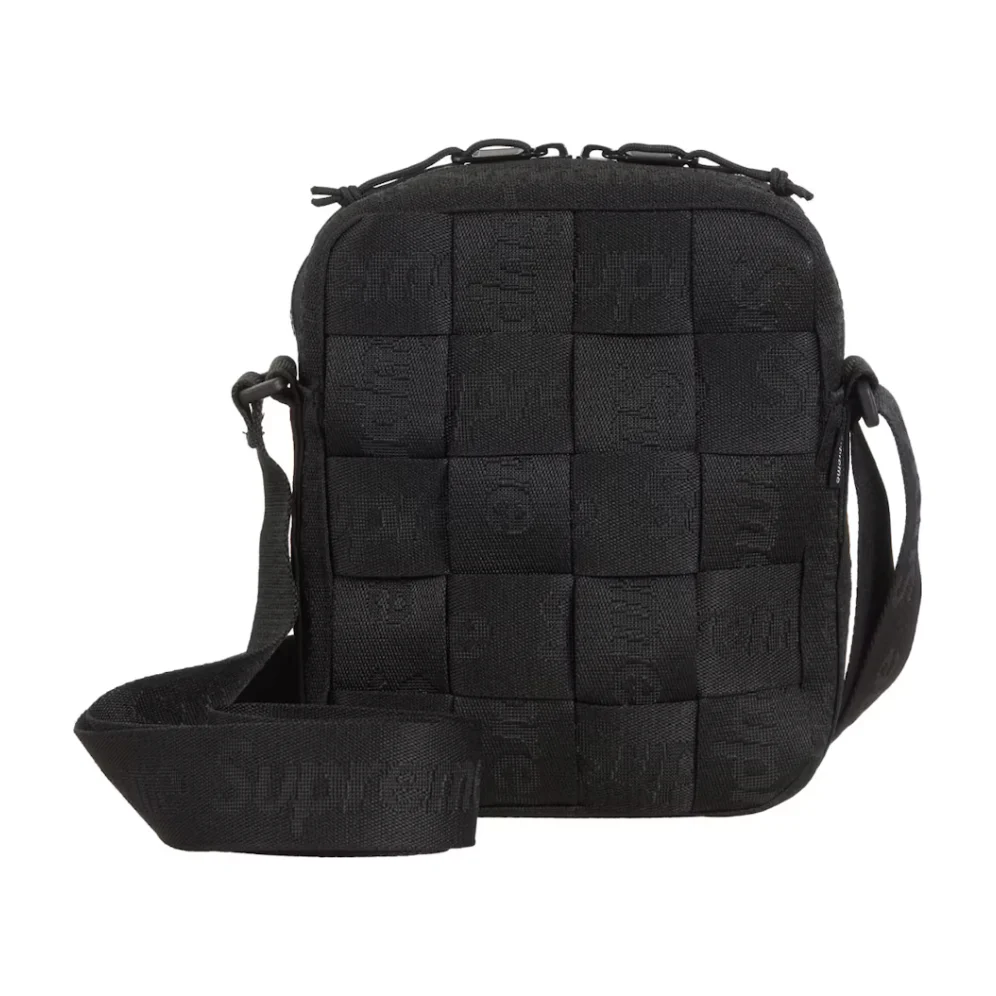 Supreme Woven Shoulder Bag (SS24) Black - Image 4