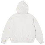 Supreme x MM6 Maison Margiela Box Logo Zip Up Hooded Sweatshirt White - Image 2