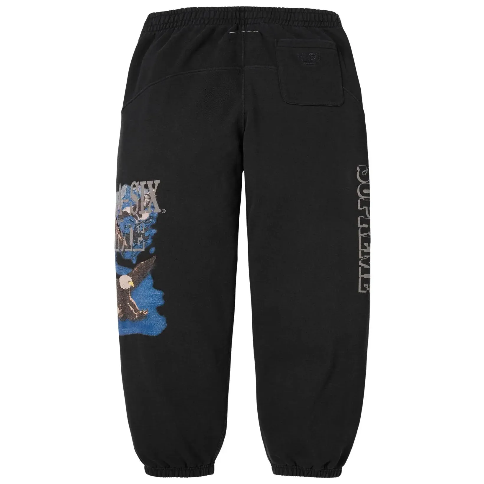Supreme x MM6 Maison Margiela Eagle Sweatpant Black - Image 2