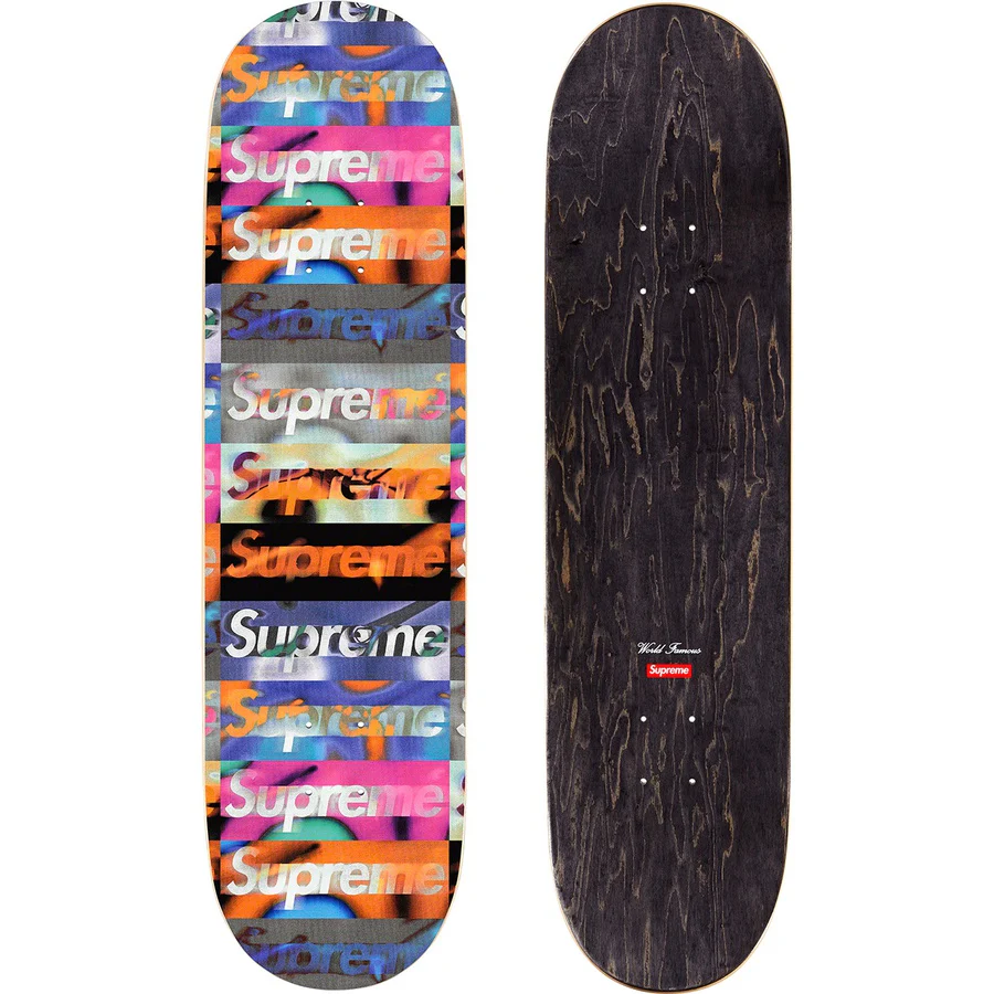 Supreme Distorted Logo Skateboard Deck Black - Image 2