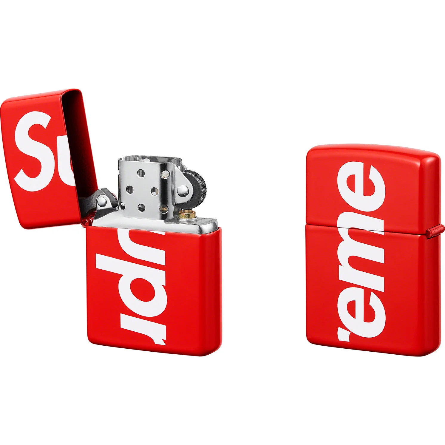 Supreme Logo Zippo Red - Image 3
