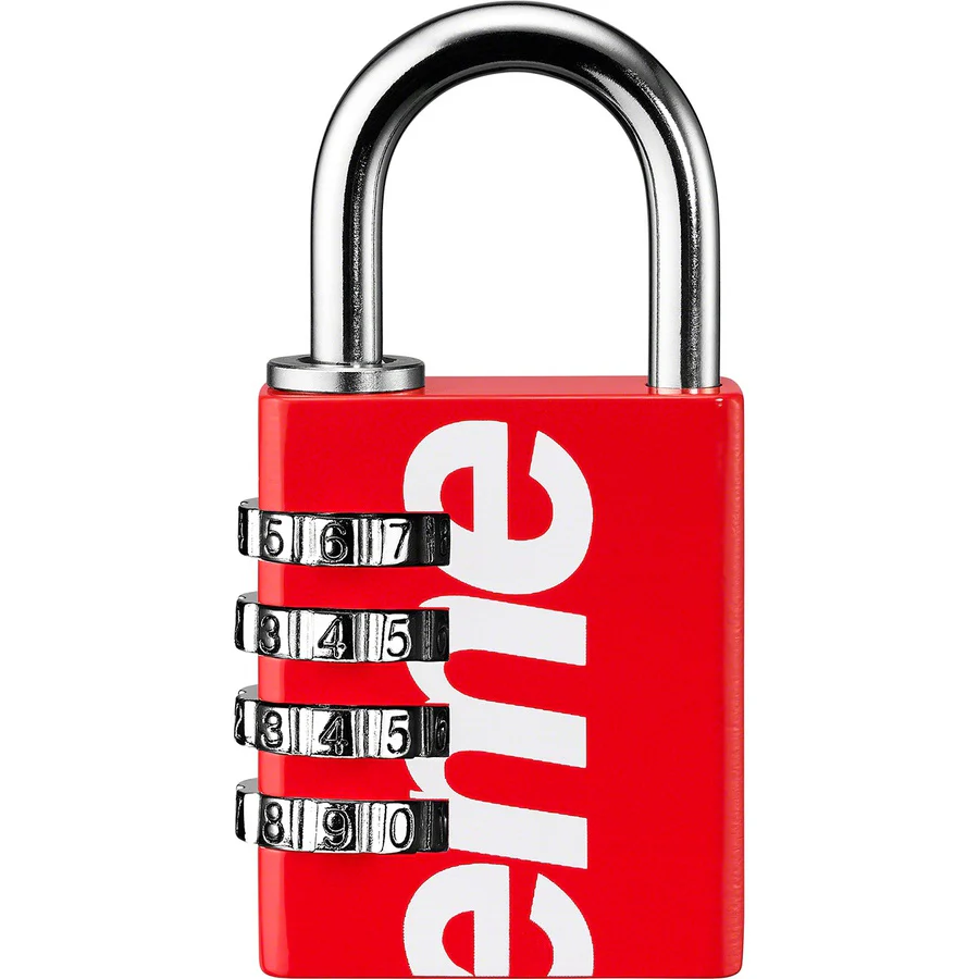 Supreme Masterlock Numeric Lock Red - Image 2