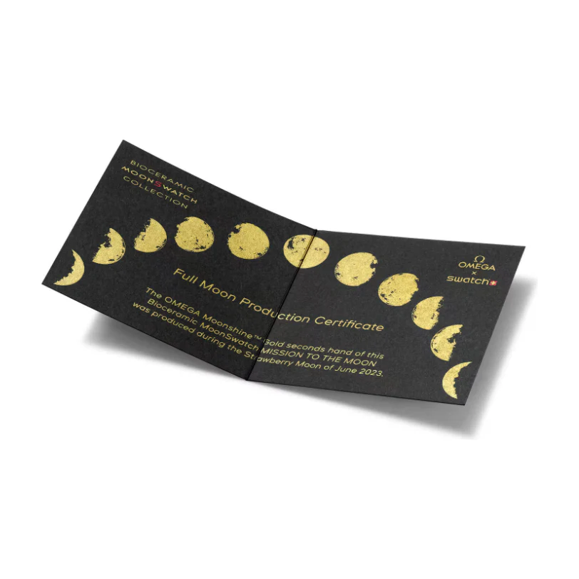 Swatch x Omega Bioceramic Moonswatch Mission To Moonshine Gold Strawberry Dial - Image 6