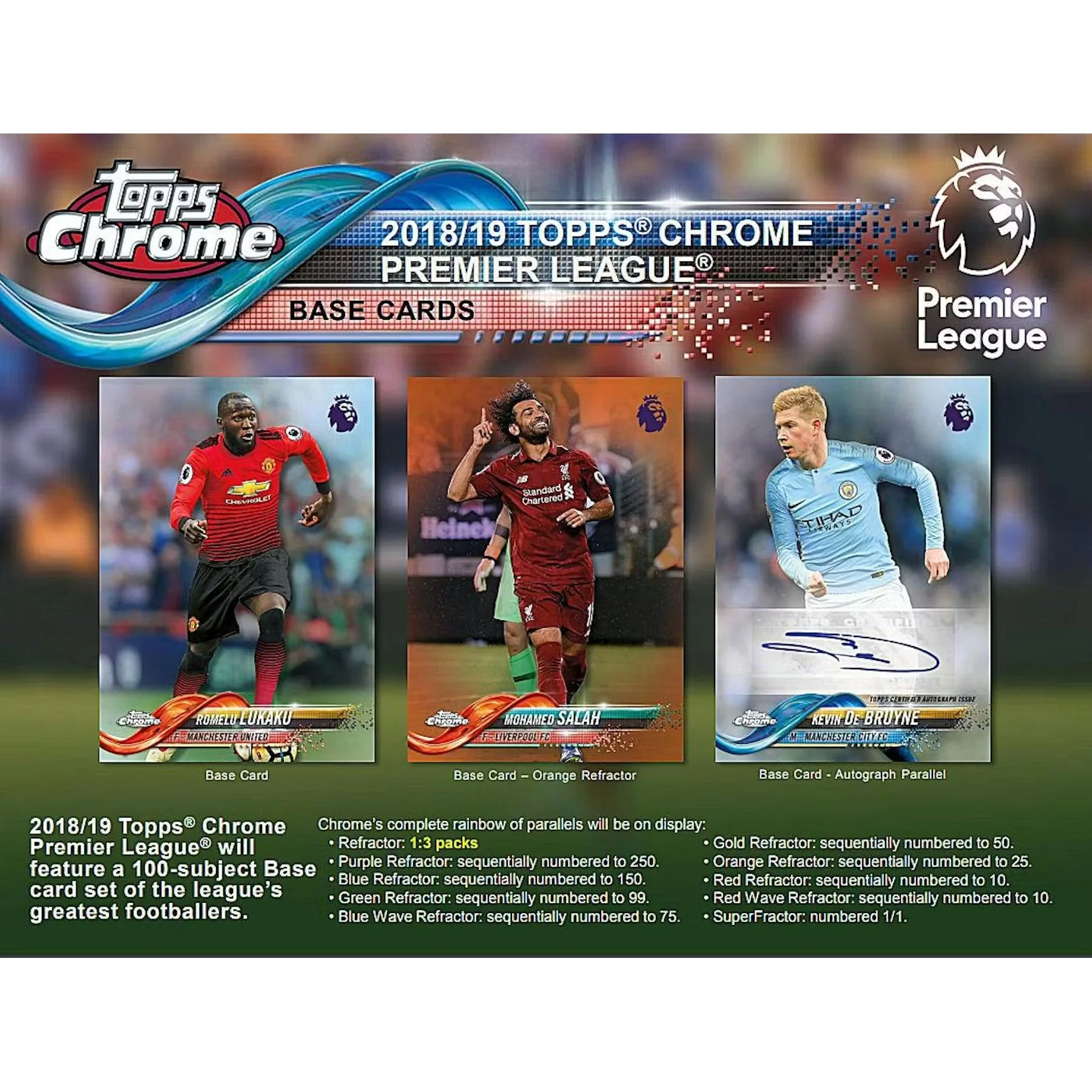 Topps Premier League Chrome 2018/19 Sealed Hobby Box Sealed - Image 2
