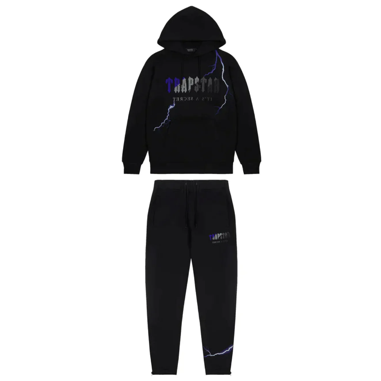 Trapstar Chenille Decoded Hooded Tracksuit Lightning Edition - Image 2