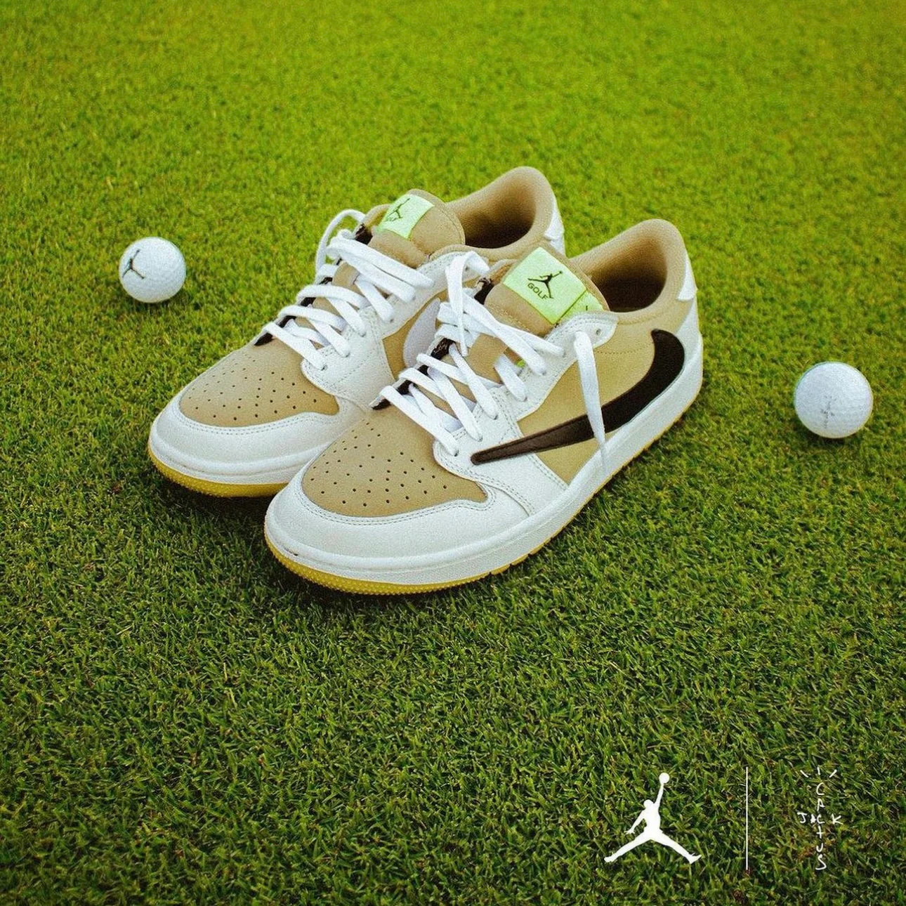 Travis Scott Air Jordan 1 Low Golf Olive Black - Image 6
