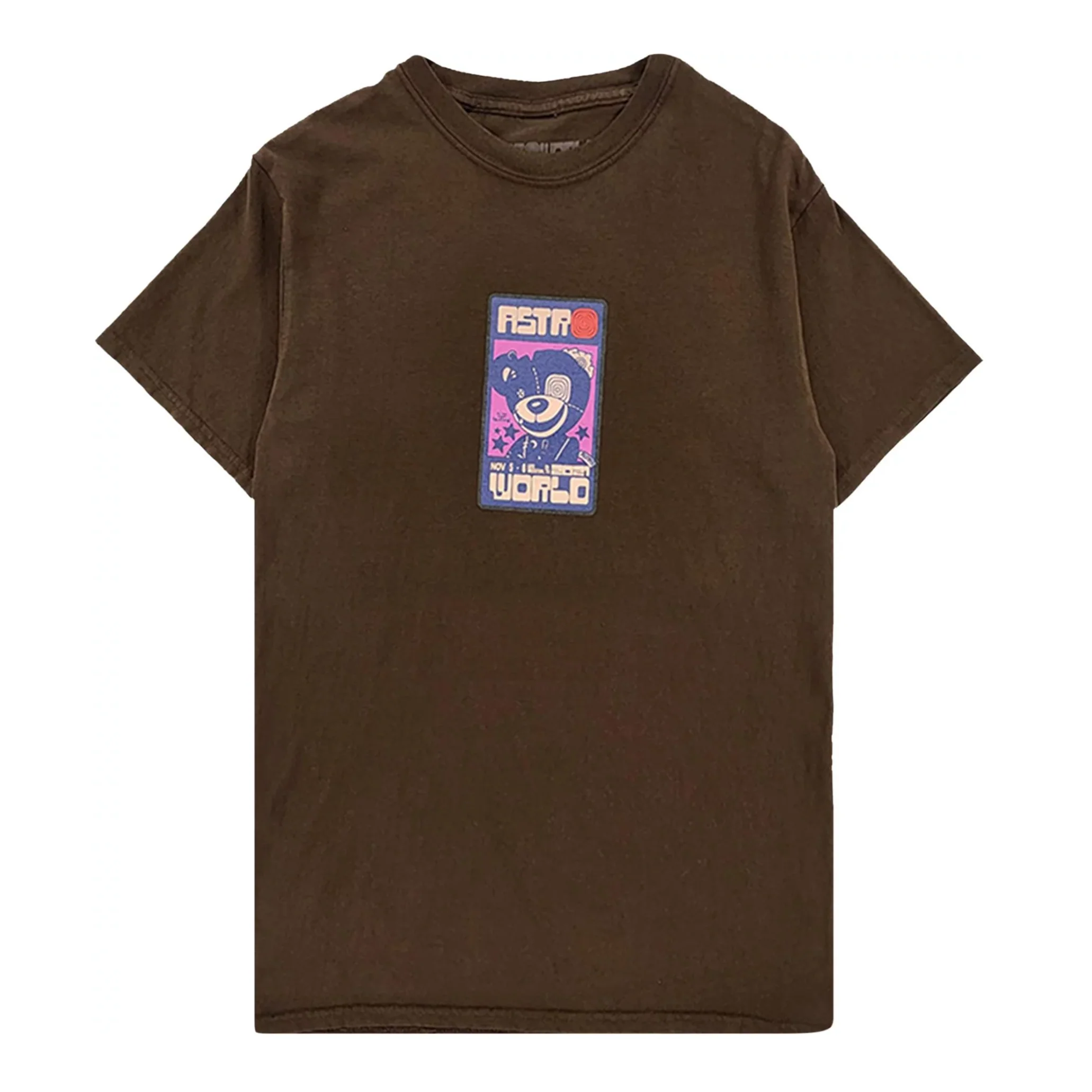 Travis Scott Bear Tee Brown