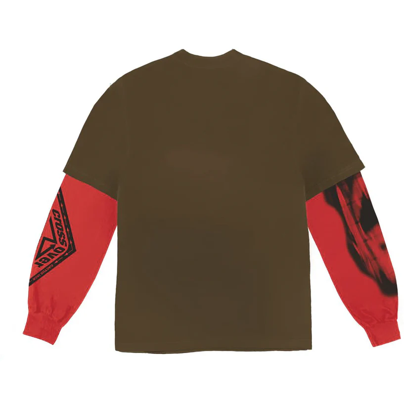 Travis Scott Cactus Jack Crossover Longsleeve Tee Brown - Image 2
