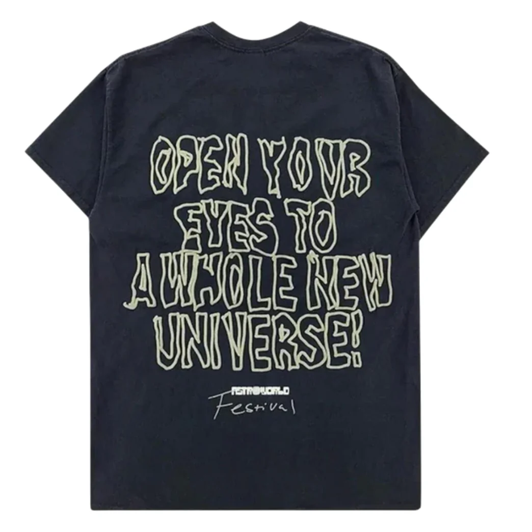 Travis Scott Starry Eyed Tee Black - Image 2