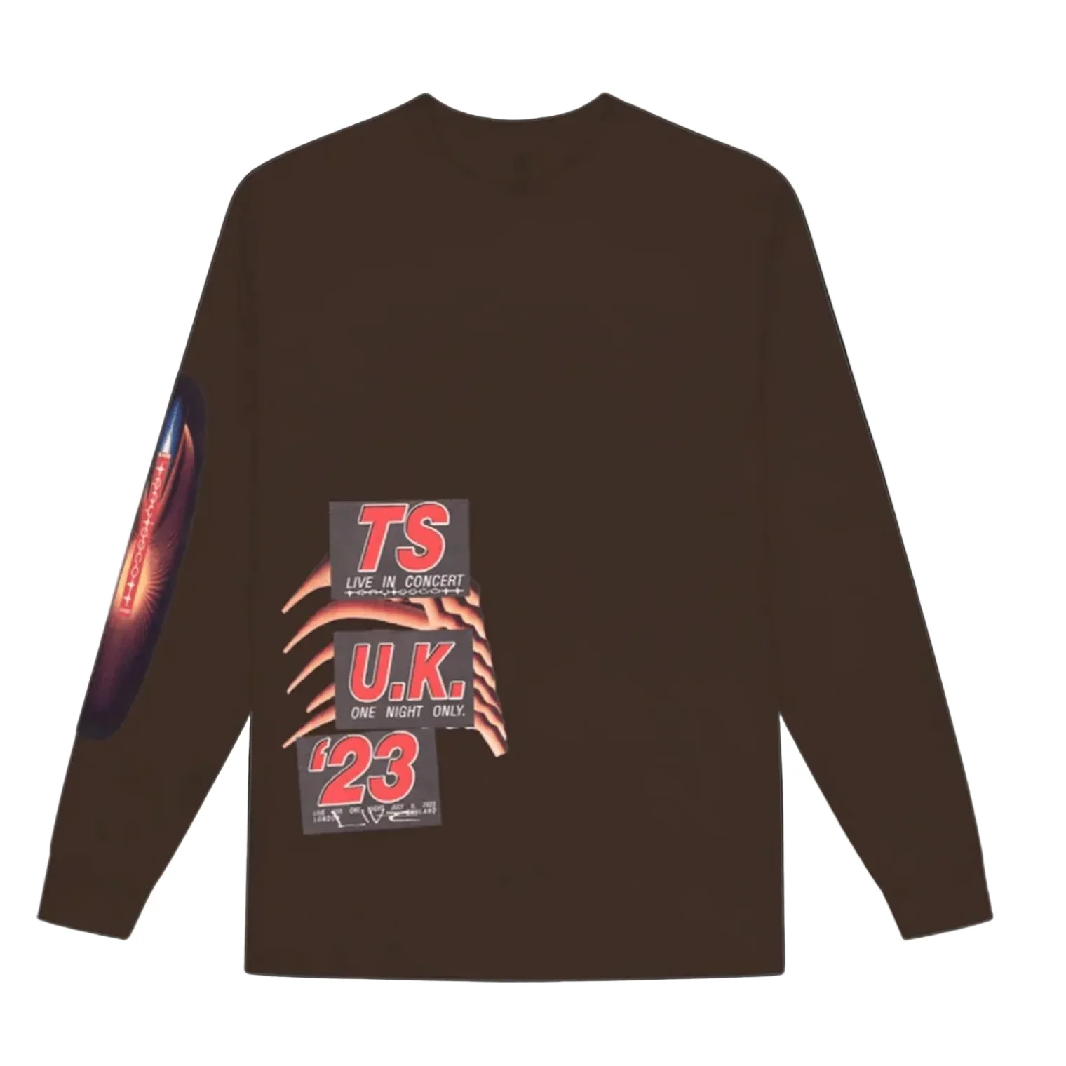 Travis Scott Summer Run London 2023 Long Sleeve Tee Brown