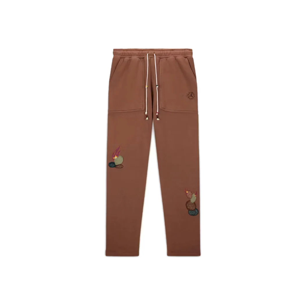 Travis Scott x Jordan Fleece Pants Archaeo Brown