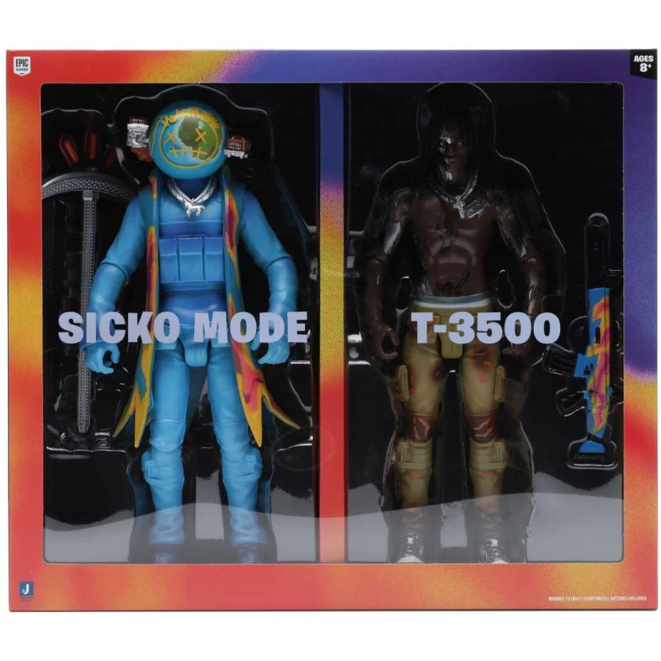 Travis Scott Cactus Jack Fortnite 12" Action Figure Duo Set