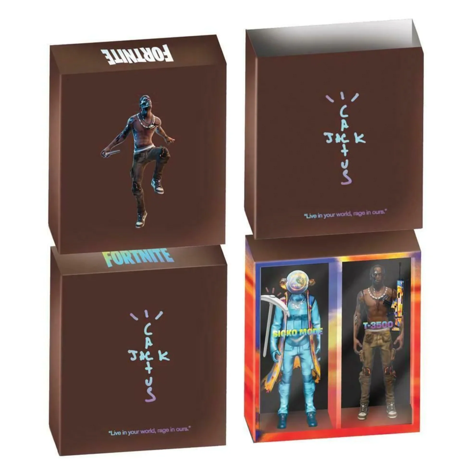 Travis Scott Cactus Jack Fortnite 12" Action Figure Duo Set - Image 2