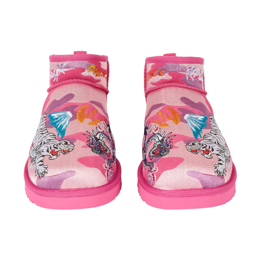 UGG Classic Ultra Mini Boot Palace Pink Camo - Image 3