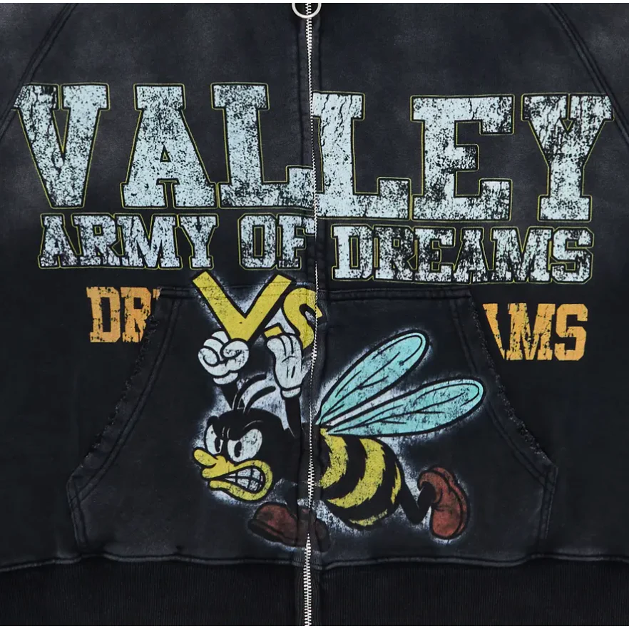 Vale Forever Army Zip Up Black - Image 3