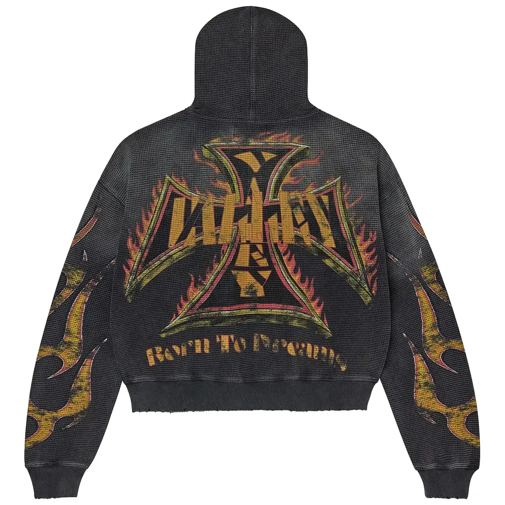 Vale Forever Reborn Waffle Zip Up Black - Image 2