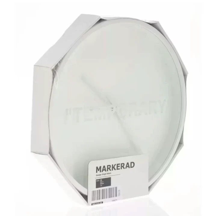Virgil Abloh x IKEA MARKERAD "TEMPORARY" Wall Clock - Image 3