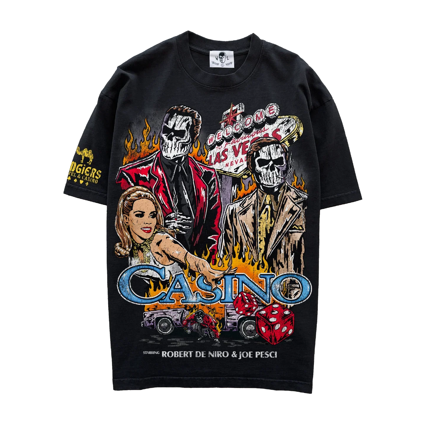 Warren Lotas Casino T-Shirt - Black