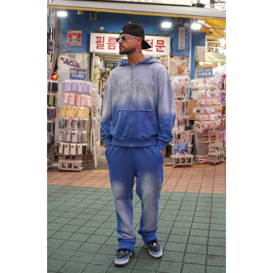 Your Last Lesson Blue Washed Joggers - Image 3